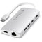 Satechi USB-C Multi-Port Adapter 4K with Ethernet V2 (Silver)