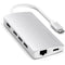 Satechi USB-C Multi-Port Adapter 4K with Ethernet V2 (Silver)