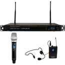 VocoPro UDX-Dual-Combo Digital Wireless Microphone System with Handheld and Headset Mics (900 MHz)