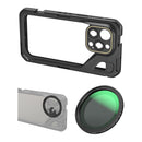 SmallRig Mobile Video Cage for iPhone 15 Pro Max with 52mm Magnetic VND Filter and Adapter Ring for M Series Lenses