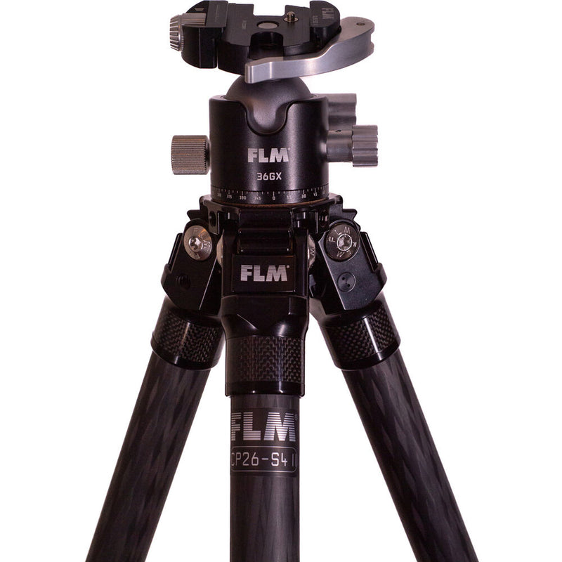 FLM CP26-S4 II Carbon Fiber Tripod with 36GX Ball Head and QLB-50 Clamp