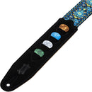 Levy's Vintage Hootenanny 2" Jacquard Guitar Strap (Blue)