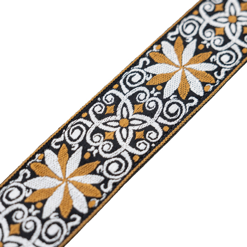 Levy's Vintage Hootenanny 2" Jacquard Guitar Strap (Yellow)