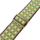 Levy's Vintage Hootenanny 2" Jacquard Guitar Strap (Mosaic Green)