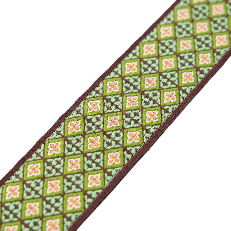 Levy's Vintage Hootenanny 2" Jacquard Guitar Strap (Mosaic Green)