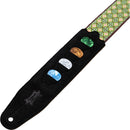 Levy's Vintage Hootenanny 2" Jacquard Guitar Strap (Mosaic Green)