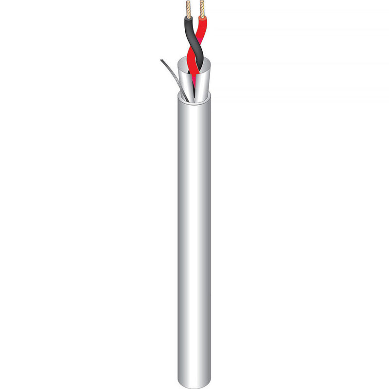 West Penn Single-Pair Stranded Shielded Cable (1000', White)
