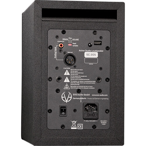 Eve Audio SC205 Active 2-Way 5" Nearfield Studio Monitor (Black)