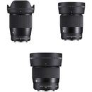 Sigma 16mm, 30mm, and 56mm f/1.4 DC DN Contemporary Lenses Kit (Nikon Z)