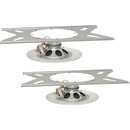 Lowell Manufacturing Dual-Cone Lay-In Ceiling Speaker with 25/70V Transformer, Grille, and Bridge (2-Pack)