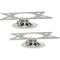 Lowell Manufacturing Dual-Cone Lay-In Ceiling Speaker with 25/70V Transformer, Grille, and Bridge (2-Pack)