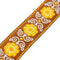 Levy's Vintage Hootenanny 2" Jacquard Guitar Strap (Flower Yellow)