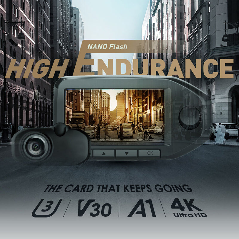 Silicon Power 256GB Golden Series High Endurance UHS-I microSDXC Memory Card with SD Adapter