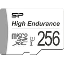 Silicon Power 256GB Golden Series High Endurance UHS-I microSDXC Memory Card with SD Adapter