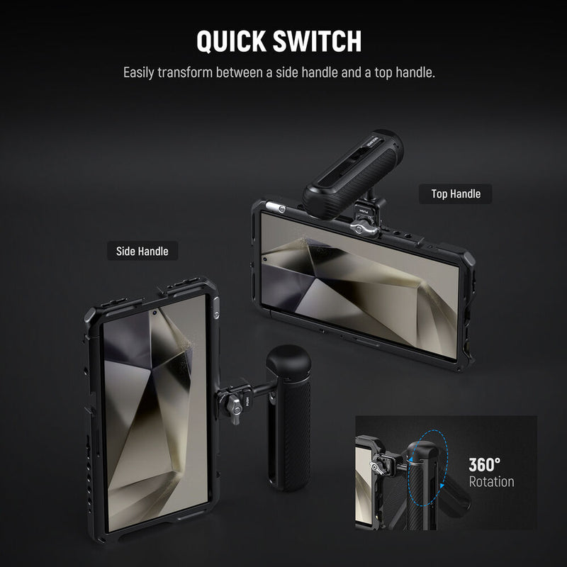 Neewer QR Cage with 17mm, 67mm and T-Mount for Samsung S24 Ultra and Handle