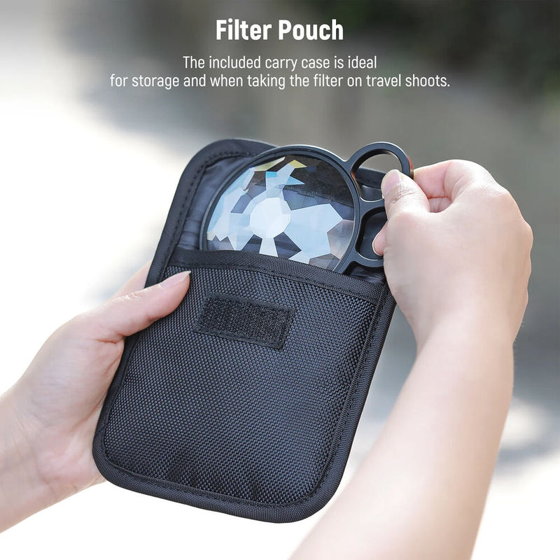 Neewer Handheld Kaleidoscope Prism Lens Filter with Two-Finger Handle (77mm)