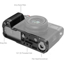 SmallRig L-Mount Plate with Handle for FUJIFILM X100V & X100VI Cameras (Black)