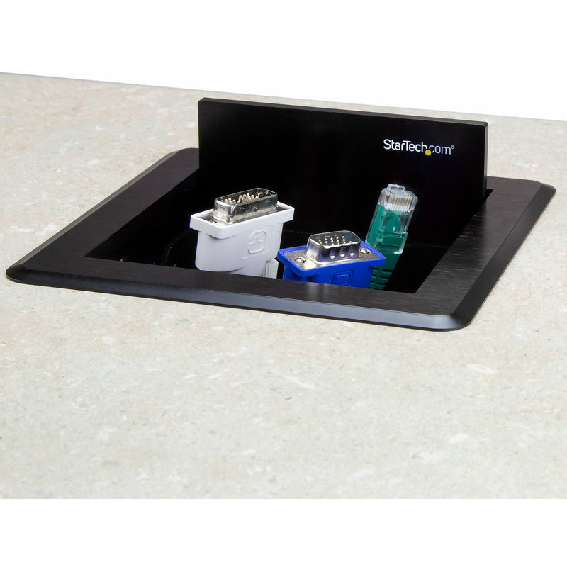 StarTech Conference Table Cable Management Box (Black)