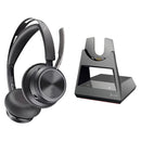 Poly Voyager Focus 2 UC Stereo Bluetooth Headset & Office Base Bundle
