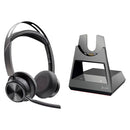 Poly Voyager Focus 2 UC Stereo Bluetooth Headset & Office Base Bundle (Microsoft Teams Certified)