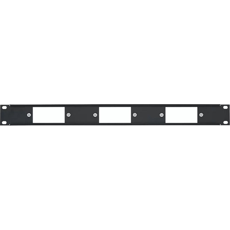 Lowell Manufacturing Rack Panel for 3 Decorator Devices (1 RU)