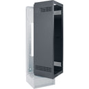 Lowell Manufacturing Wall-Mounted 40 RU, 22" Deep Rack with 4 RU Base (Cabinet Only)