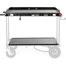 Lava Cart EGON Worksurface with Hooks, Handles, Wall and Power Outlet
