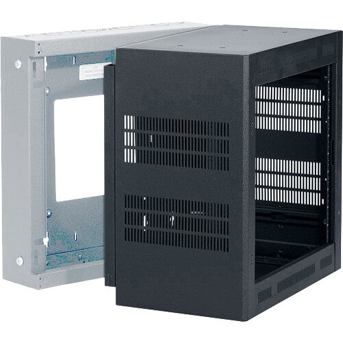 Lowell Manufacturing Wall-Mounted 10 RU, 19" Deep Rack (Cabinet Only)