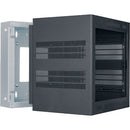 Lowell Manufacturing Wall-Mounted 10 RU, 23" Deep Rack (Cabinet Only)