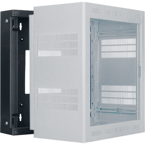 Lowell Manufacturing Wall-Mounted 12 RU, 19" Deep Rack (Back Box Only)
