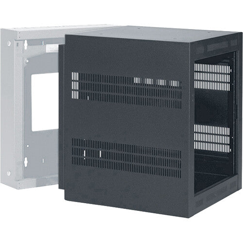 Lowell Manufacturing Wall-Mounted 12 RU, 28" Deep Rack (Cabinet Only)
