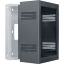 Lowell Manufacturing Wall-Mounted 16 RU, 19" Deep Rack (Cabinet Only)