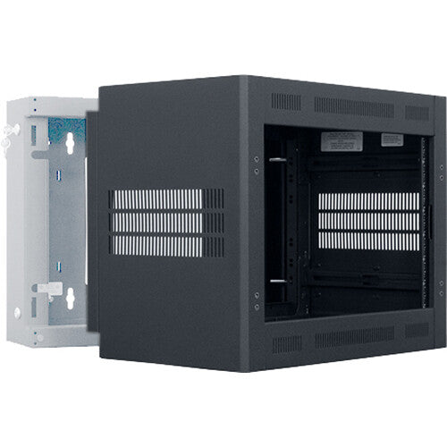 Lowell Manufacturing Wall-Mounted 7 RU, 19" Deep Rack (Cabinet Only)