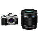 OM SYSTEM OM-5 Mirrorless Camera with 20mm f/1.4 Lens Kit (Silver)