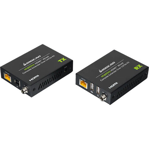 IOGEAR 4K HDMI over Cat 5e/6/6A KVM Console Extender with Keyboard & Mouse Support (230')