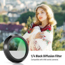 Neewer Diffusion Lens Filter for Fujifilm X100 Series Cameras (Grade 1/4, Black Filter Ring)
