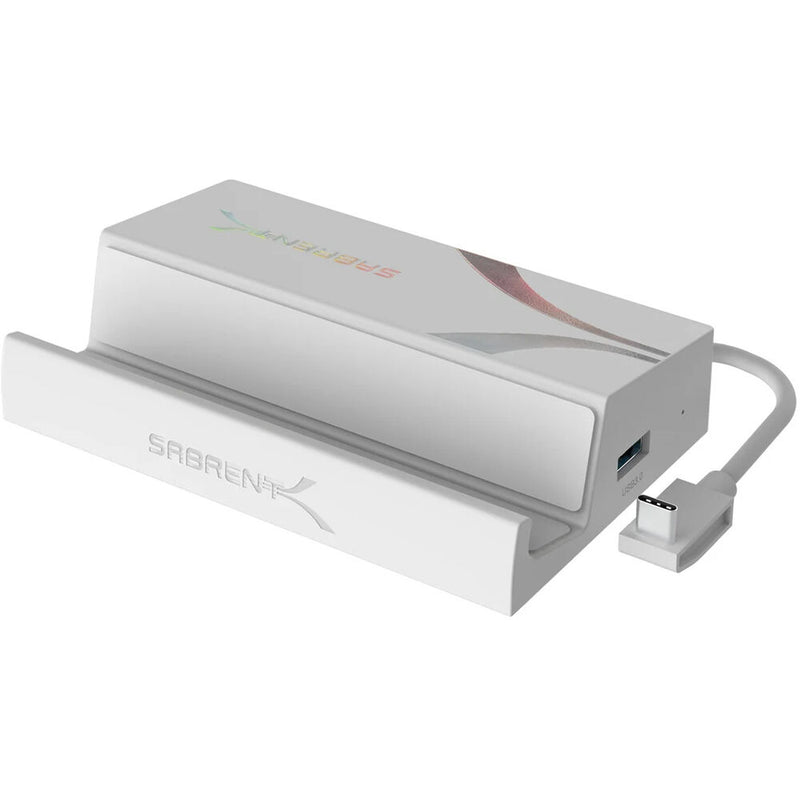 Sabrent DS-RA6P USB-C 6-Port Docking Station with Power Delivery for Asus ROG Ally (White)