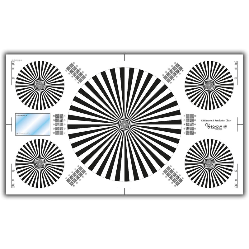 Pret a Tourner Goacam Exa 3 Calibration and Resolution Test Chart (28 x 48")
