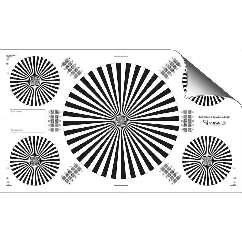 Pret a Tourner Goacam Exa 3 Calibration and Resolution Test Chart (28 x 48")
