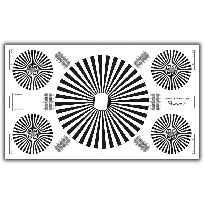 Pret a Tourner Goacam Exa 3 Calibration and Resolution Test Chart (28 x 48")