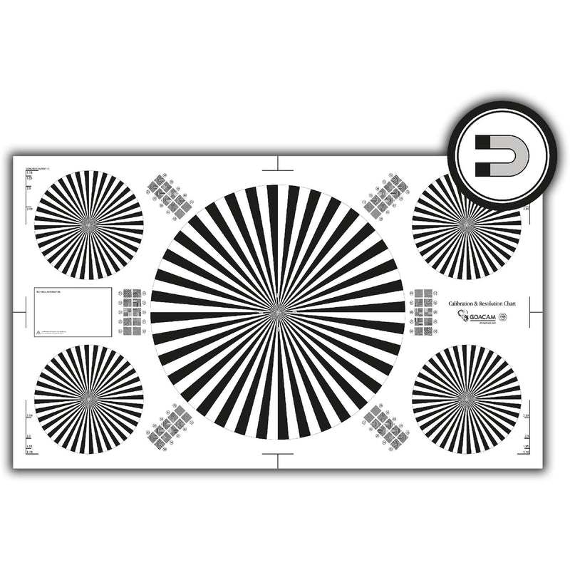 Pret a Tourner Goacam Exa 3 Calibration and Resolution Test Chart (28 x 48")