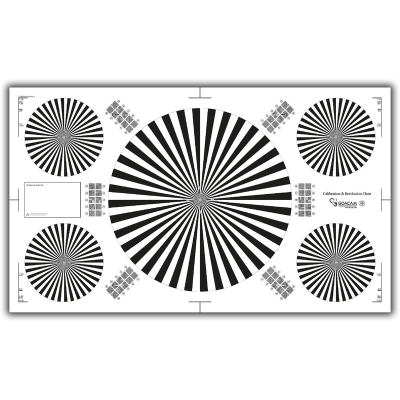 Pret a Tourner Goacam Exa 3 Calibration and Resolution Test Chart (28 x 48")