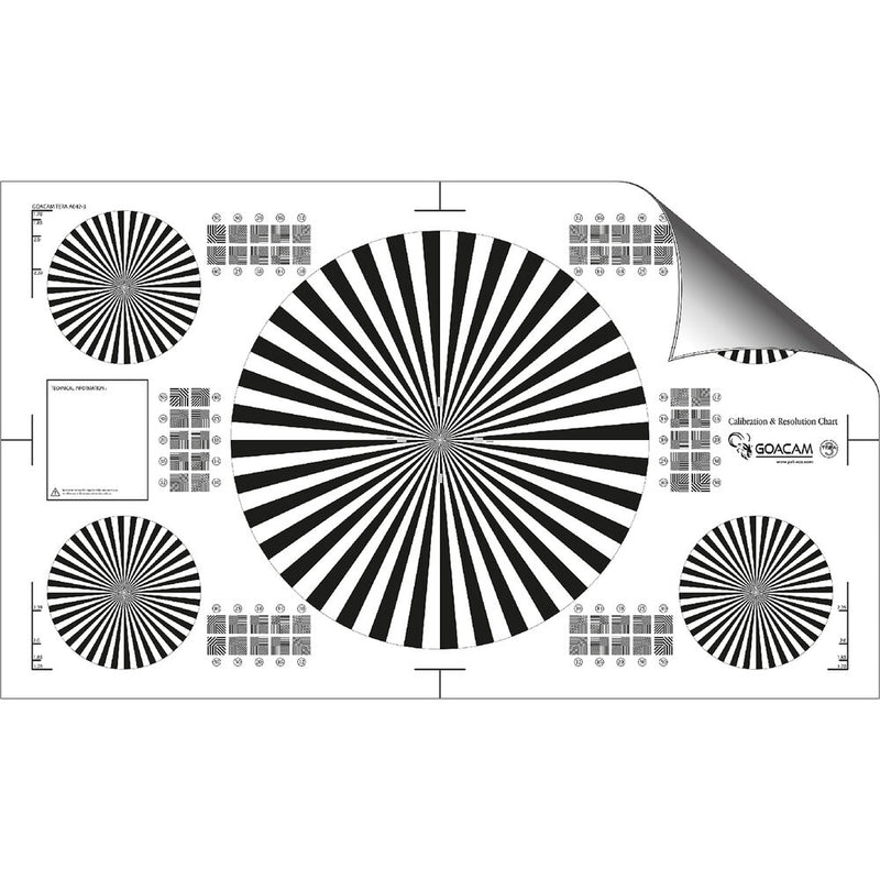Pret a Tourner Goacam Tera 3 Calibration and Resolution Test Chart (21 x 35")