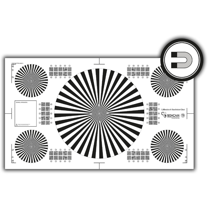 Pret a Tourner Goacam Tera 3 Calibration and Resolution Test Chart (21 x 35")