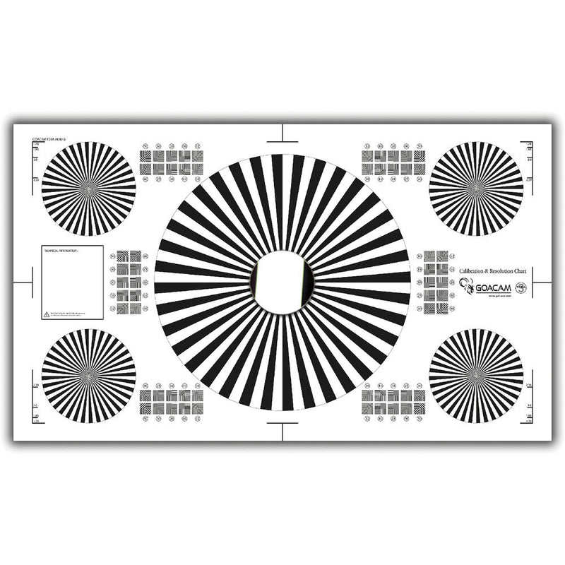 Pret a Tourner Goacam Tera 3 Calibration and Resolution Test Chart (21 x 35")