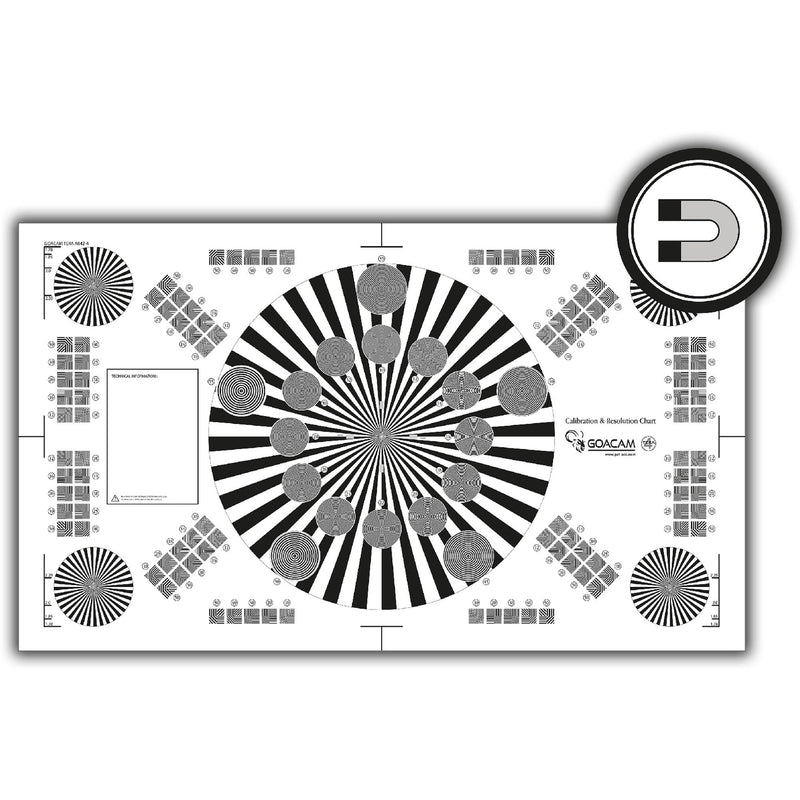 Pret a Tourner Goacam Tera 4 Calibration and Resolution Test Chart (21 x 35")
