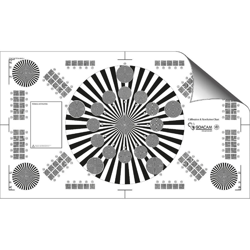 Pret a Tourner Goacam Tera 4 Calibration and Resolution Test Chart (21 x 35")