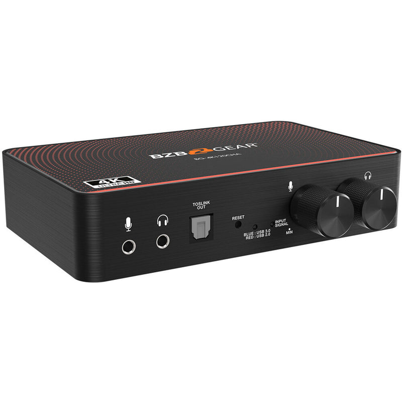 BZBGEAR USB-C 4K120 Video Capture Box with Scaler, HDMI 2.1 Loop Out, Audio & HDR10 to SDR Conversion