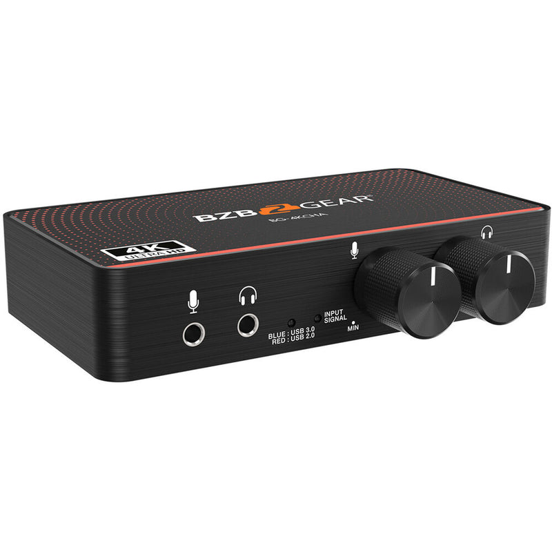 BZBGEAR USB-C 4K60 Video Capture Box with Scaler, HDMI 2.0 Loop Out, Audio & HDR10 to SDR Conversion
