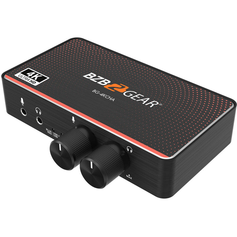 BZBGEAR USB-C 4K60 Video Capture Box with Scaler, HDMI 2.0 Loop Out, Audio & HDR10 to SDR Conversion